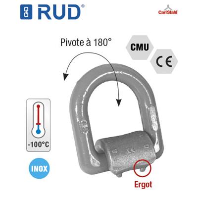 Anneau INOX arqué à étrier à souder LBS