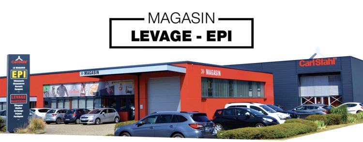 Entre du magasin Carl Stahl Levage parking