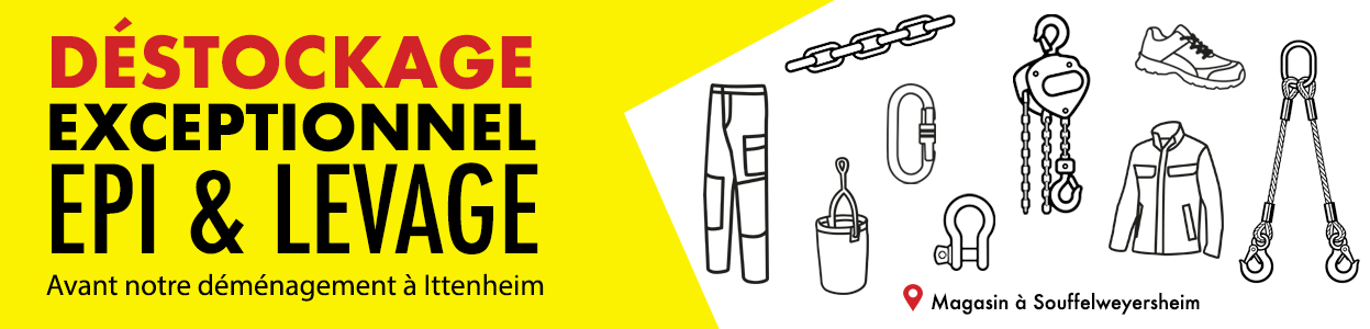 D�stockage magasin EPI et LEVAGE